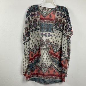 Live 4 Truth, paisley, sheer boHo style cover up.   B